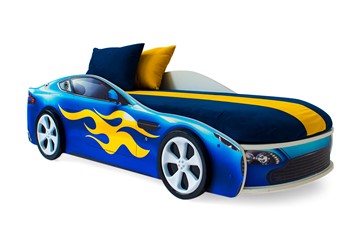 Кровать-машина в детскую Бондимобиль синий в Элисте