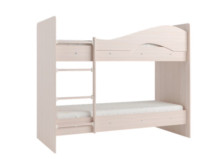 Кровать 2-ярусная Мая с 2 ящиками на щитах, цвет Млечный дуб в Элисте - изображение 3