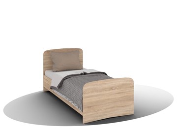 Односпальная детская кровать ВЕГА Кровать Кр-08 900 с плоским основанием (Сонома) в Элисте
