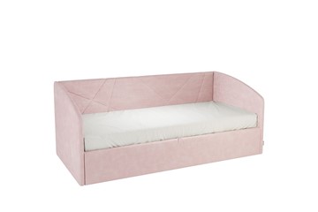 Кроватка 0.9 Бест (Софа), нежно-розовый (велюр) в Элисте
