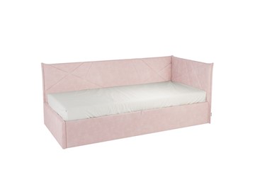 Детская кровать 0.9 Бест (Тахта), нежно-розовый (велюр) в Элисте