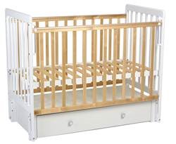 Детская кровать для мальчика Фея 328-01 белый-натуральный в Элисте