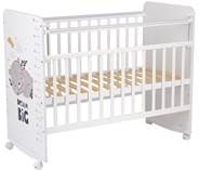 Детская кровать для девочки Фея 702 Спящий мишка, белый в Элисте