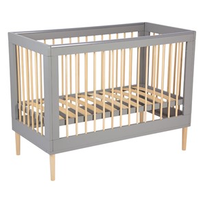Кроватка детская POLINI Kids Simple 360 Серый / Натуральный в Элисте