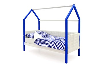 Кровать-домик в детскую «Svogen сине-белый» мягкая в Элисте