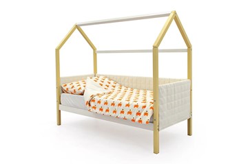 Детская кровать-домик «Svogen бежево-белый» мягкая в Элисте