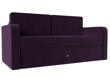 Детский диван-трансформер Смарт, Фиолетовый\Черный (Велюр) в Элисте