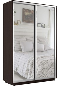 Шкаф 2-дверный Экспресс (2 зеркала) 1200x600x2200, венге в Элисте