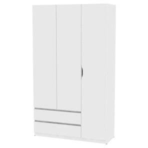Шкаф 3-дверный Мальта H217, Белый в Элисте