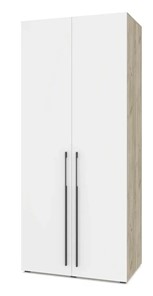 Распашной шкаф Modern С22, Серый дуб/Белый в Элисте