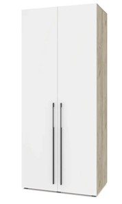 Распашной шкаф Modern С23, Серый дуб/Белый в Элисте