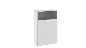 Распашной шкаф Наоми комбинированный двухстворчатый, цвет Белый глянец ТД-208.07.29 в Элисте