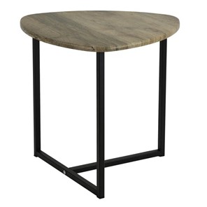 Круглый столик Мебелик BeautyStyle-11 (дуб крымский состаренный/черный) в Элисте
