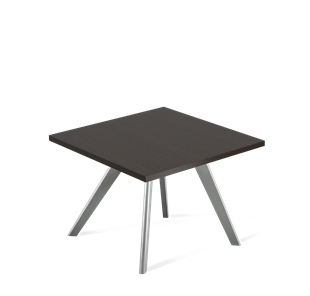 Квадратный столик SHT-S39 / SHT-TT 60/60 ЛДСП (венге луизиана/серый) в Элисте
