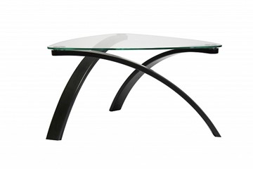 Стеклянный столик Гурон-3 с каркасом цвета Венге в Элисте