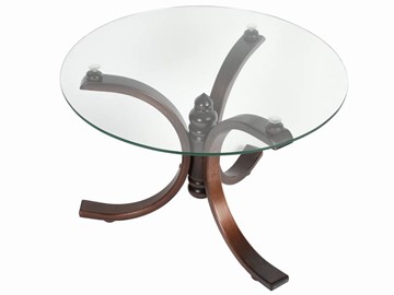 Стеклянный столик в зал Лорд (темно-коричневый) в Элисте