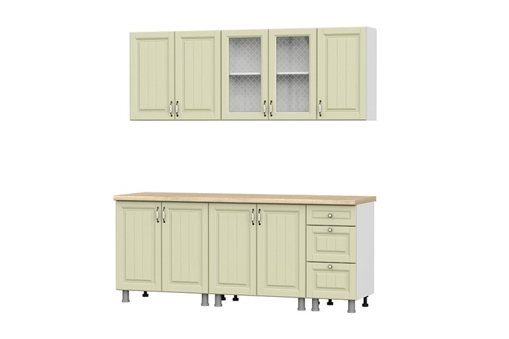 Модульная кухня Прованс, цвет фисташковый в Элисте - изображение 1