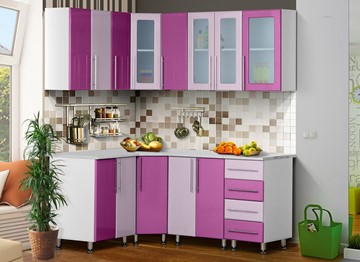 Модульная кухня Мыло 224 1800х1400, цвет Виолетта/Сирень в Элисте