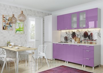 Гарнитур на кухню Модерн, фиолетовый металлик в Элисте - предосмотр