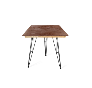 Керамический кухонный стол SHT-TU10 (3 шт.)/ТT8 60/60 (черный/прозрачный лак/коричневая сепия) в Элисте