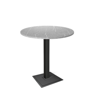 Барный стол SHT-TU5-BS1/H110 / SHT-TT 90 МДФ (серый мрамор/черный) в Элисте