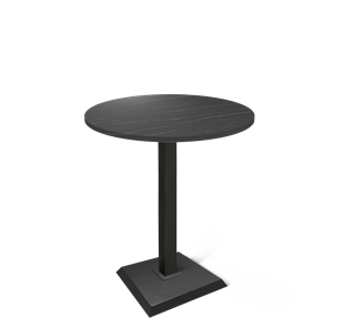 Барный стол SHT-TU5-BS2/H110 / SHT-TT 80 ЛДСП (камень пьетра гриджио черный/черный) в Элисте