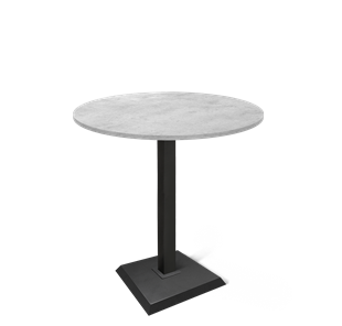 Маленький обеденный стол SHT-TU5-BS2/H110 / SHT-TT 90 ЛДСП (бетон чикаго светло-серый/черный) в Элисте