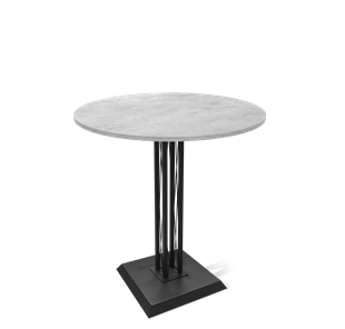 Мини-стол на кухню SHT-TU6-BS2/H110 / SHT-TT 90 ЛДСП (бетон чикаго светло-серый/черный) в Элисте