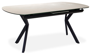 Керамический обеденный стол Шамони 2CX 160х90 (Oxide Avorio/Графит) в Элисте
