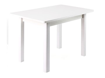 Обеденный стол Айсберг-05, Массив, белый, прямые опоры массив белый в Элисте
