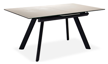 Кухонный стол раздвижной Бордо 2CQ 160х90 (Oxide Avorio/Графит) в Элисте