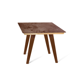 Керамический стол SHT-TU16 (4 шт.)/ТT8 60/60 (темный орех/прозрачный лак/коричневая сепия) в Элисте
