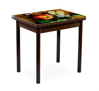 Кухонный пристенный стол СПА-02 СТФ, венге/фотопечать дерево/опоры коричневый в Элисте