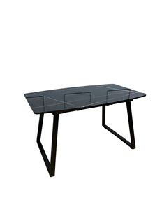 Кухонный стол раздвижной AZ1400 (черный/стекло камень черный глянец) в Элисте