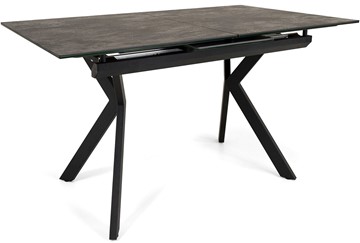 Кухонный стол раскладной Кубика Бордо 1CX 140х85 (Oxide Nero/Графит) в Элисте