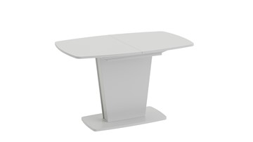 Кухонный раскладной стол Честер тип 2, цвет Белый/Стекло белый глянец в Элисте