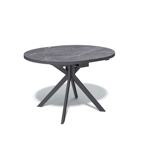 Овальный обеденный стол DO1100 (черный/керамика мрамор черный) в Элисте