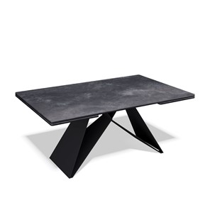 Кухонный раздвижной стол KB1400, черный/керамика черная в Элисте