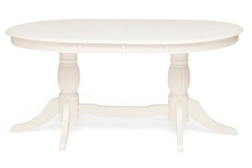 Стол раздвижной LORENZO (Лоренцо) 160+46x107x76, pure white (402) в Элисте