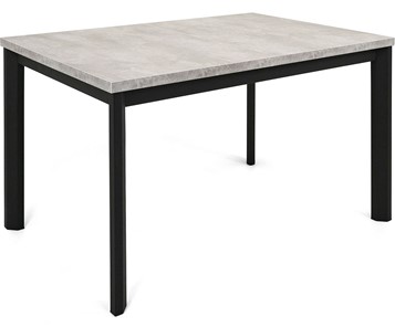 Кухонный раскладной стол Нагано-1L (ноги черные, светлый цемент) в Элисте