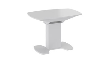 Небольшой стол Портофино (СМ(ТД)-105.01.11(1)), цвет  Белый глянец/Стекло белое в Элисте