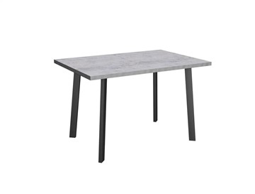 Обеденный раздвижной стол Робин, опоры прямые, цемент светлый в Элисте