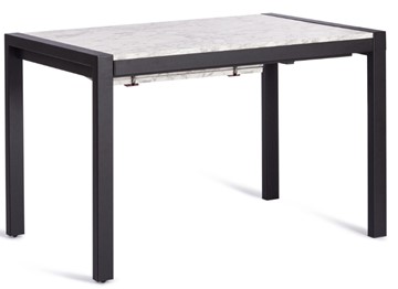 Кухонный стол раскладной SVAN (mod. 1011) ЛДСП+меламин/металл, 120+67х74х75, сосна/чёрный арт.19490 в Элисте
