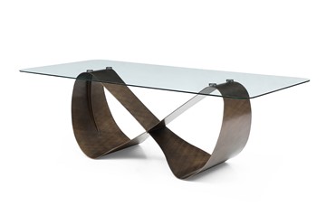 Стеклянный стол DT9305FGI (240) прозрачный/бронзовый в Элисте