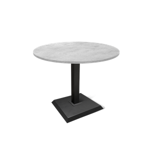 Обеденный стол SHT-TU5-BS2 / SHT-TT 90 ЛДСП (бетон чикаго светло-серый/черный) в Элисте
