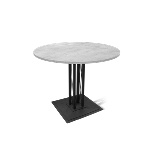 Кухонный стол SHT-TU6-BS1 / SHT-TT 90 ЛДСП (бетон чикаго светло-серый/черный) в Элисте