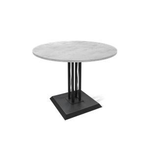 Кухонный стол SHT-TU6-BS2 / SHT-TT 90 ЛДСП (бетон чикаго светло-серый/черный) в Элисте