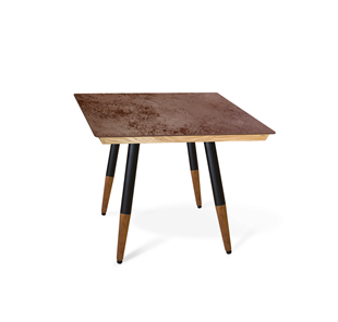 Керамический обеденный стол SHT-TU12 (4 шт.)/ТT8 60/60 (черный/темный орех/прозрачный лак/коричневая сепия) в Элисте
