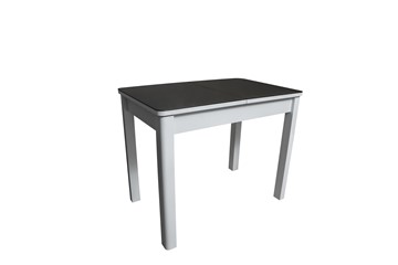 Стеклянный обеденный стол Айсберг-1СТ белое-черное в Элисте