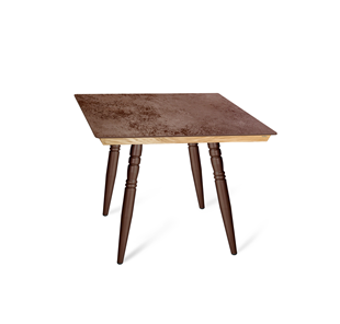 Керамический стол SHT-TU15 (4 шт.)/ТT8 60/60 (медный металлик/прозрачный лак/коричневая сепия) в Элисте